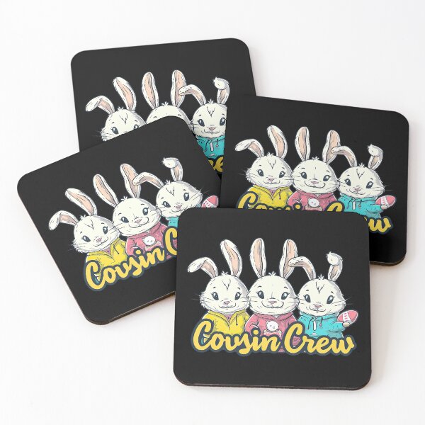 Artikelvorschau, Ostern Cousin Crew Squad Jungen süßes Kaninchen Osterhasen-Eier-T-Shirt entworfen und verkauft von MAPDDesigns.