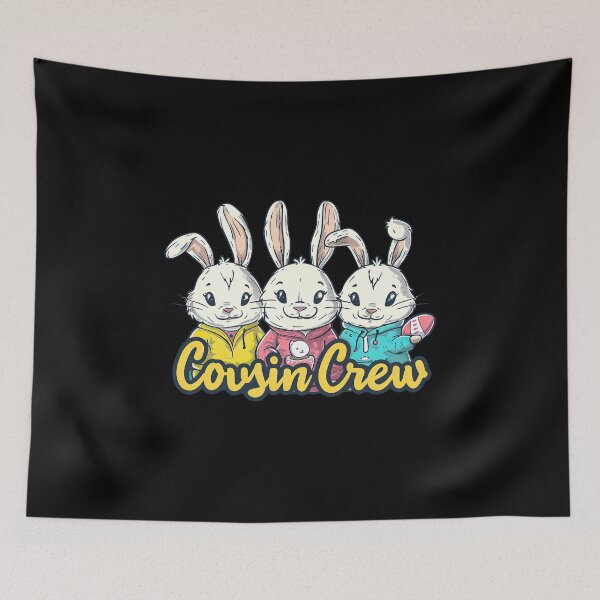 Artikelvorschau, Ostern Cousin Crew Squad Jungen süßes Kaninchen Osterhasen-Eier-T-Shirt entworfen und verkauft von MAPDDesigns.