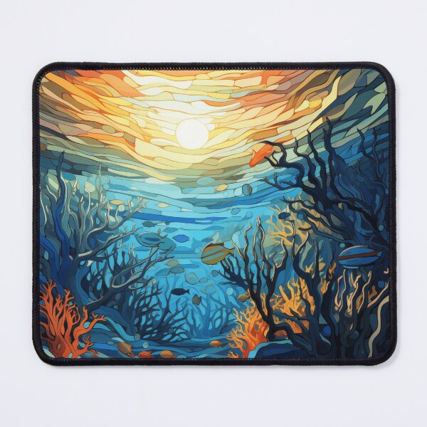 Item preview, Submerged Serenity Art Print designed and sold by GeoSculptedArt.