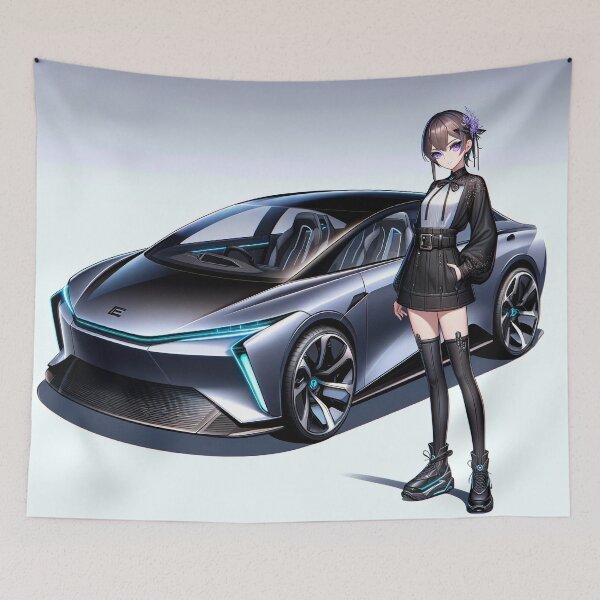 Item preview, Futuristic EV Anime Girl designed and sold by BitterSilver.