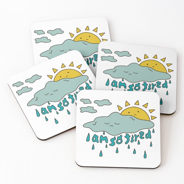 Item preview, I am so tired - sad cloud  designed and sold by Dailykindness.