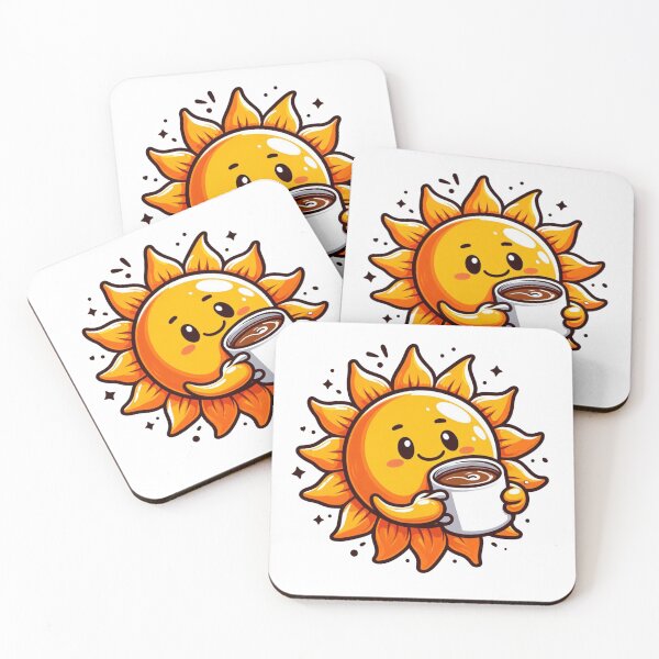 Item preview, Cute Sun and Coffee designed and sold by Ederson D'Mind.