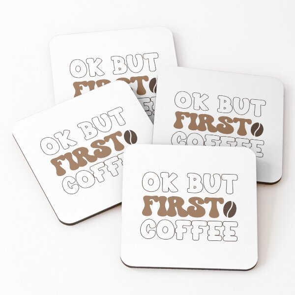 Item preview, Ok but first coffee designed and sold by OfftopSocial.
