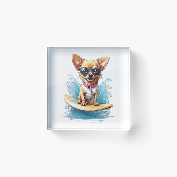 Item preview, Surfing Chihuahua designed and sold by likbatonboot.