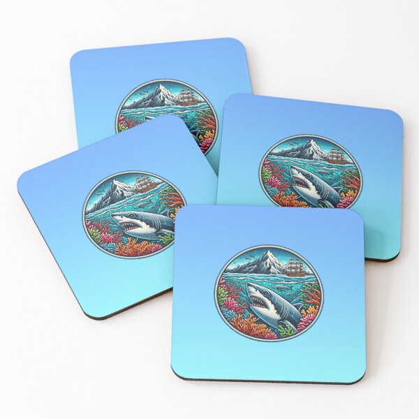 Item preview, Retro Waves: Great White Encounter Patchwork designed and sold by LordKingCipher.