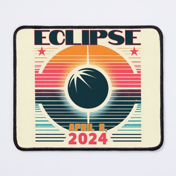 Item preview, Mid Century Modern Total Solar Eclipse April 8, 2024 designed and sold by CoffeeIsATrip.