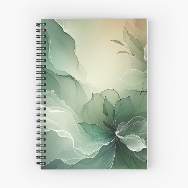 Item preview, Greenish Pastel Floral Elegance on Dark designed and sold by CardsStudio.