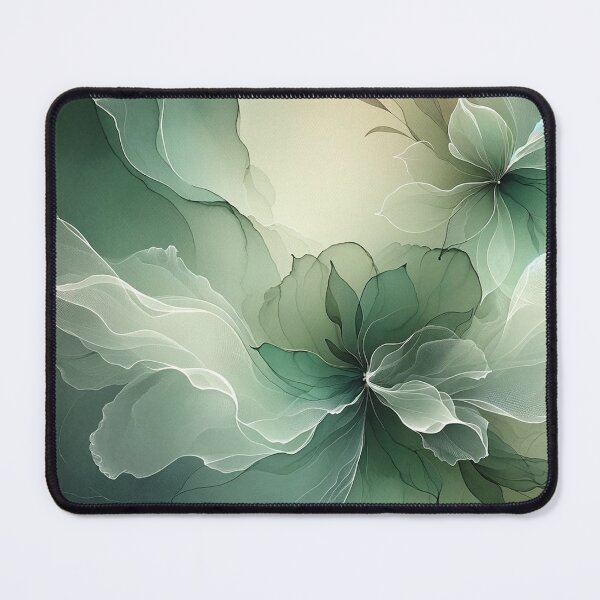 Item preview, Greenish Pastel Floral Elegance on Dark designed and sold by CardsStudio.