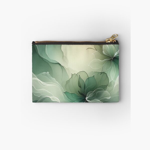 Item preview, Greenish Pastel Floral Elegance on Dark designed and sold by CardsStudio.