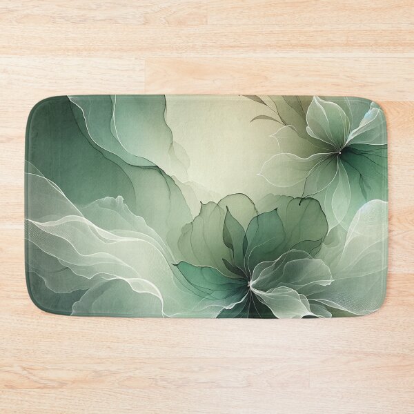 Item preview, Greenish Pastel Floral Elegance on Dark designed and sold by CardsStudio.