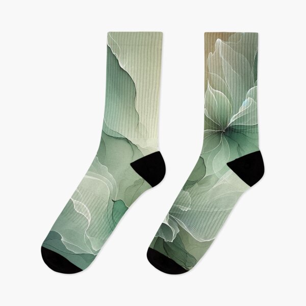 Item preview, Greenish Pastel Floral Elegance on Dark designed and sold by CardsStudio.
