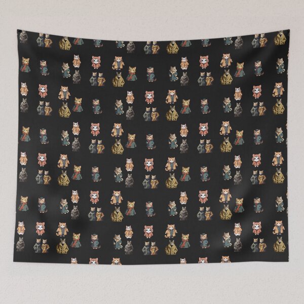 Item preview, Cats In Coats Sticker Set / T Shirt designed and sold by DiverseDazzle.