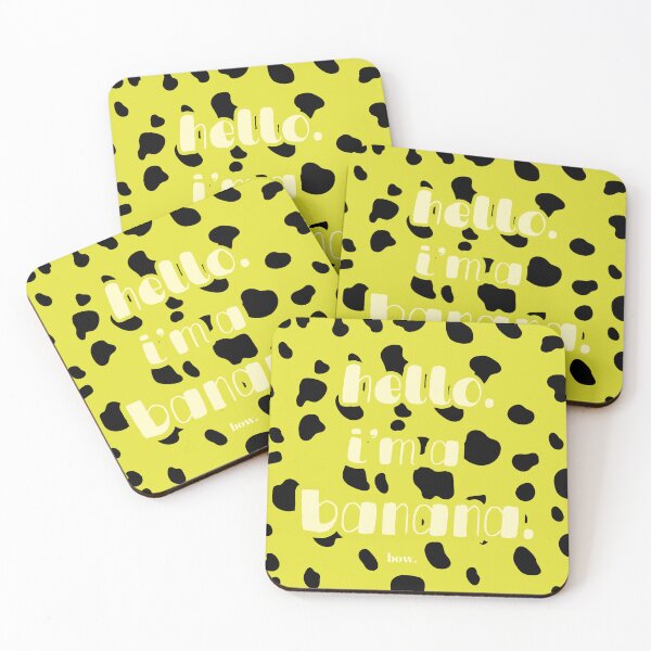 Item preview, GreenGreen Baunnie's Hello I'm A Banana Cutebanana Blackandyellow designed and sold by baunnie.