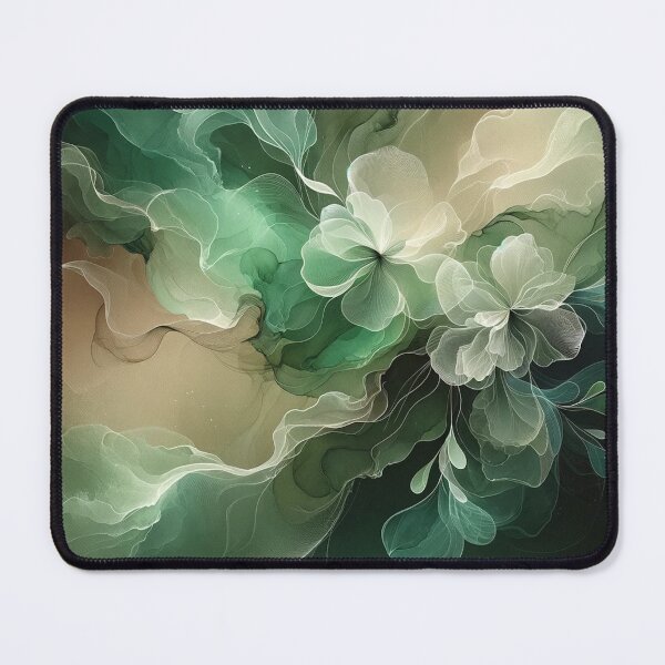 Item preview, Greenish Pastel Floral Elegance on Dark designed and sold by CardsStudio.