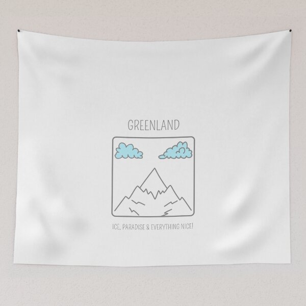 Item preview, Greenland Ice, Paradise & Everything Nice! Cartoon Drawing designed and sold by GraTEEtude.