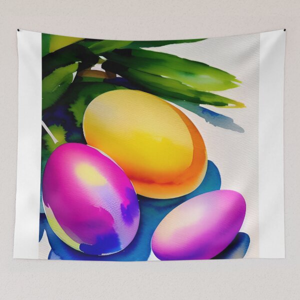 Item preview, Watercolor Easter Themed Print designed and sold by PinUpPizzazz.