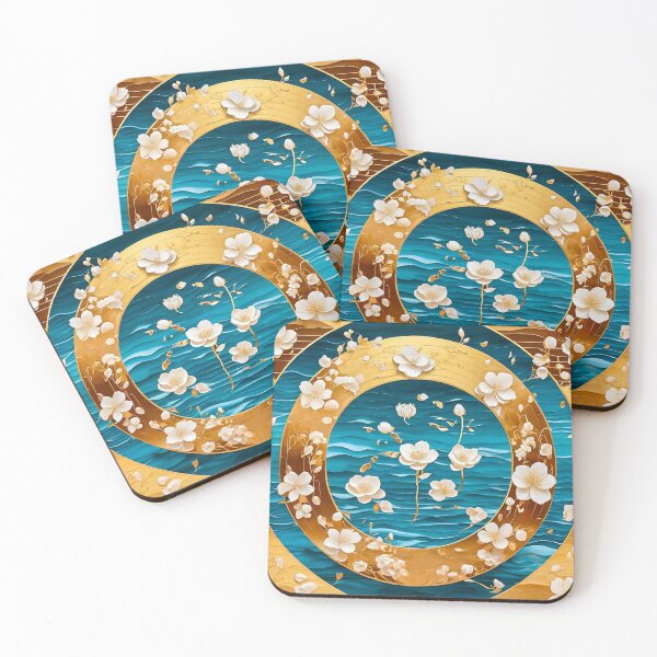 Item preview, Ocean White Serenity Flower III designed and sold by TheLastGarden.