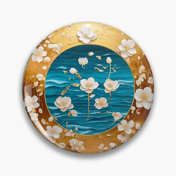 Item preview, Ocean White Serenity Flower III designed and sold by TheLastGarden.