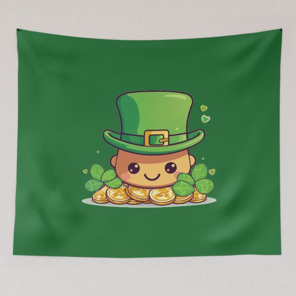 Item preview, St Patricks day lucky day with shamrock and gold designed and sold by MilkyBerryShop.