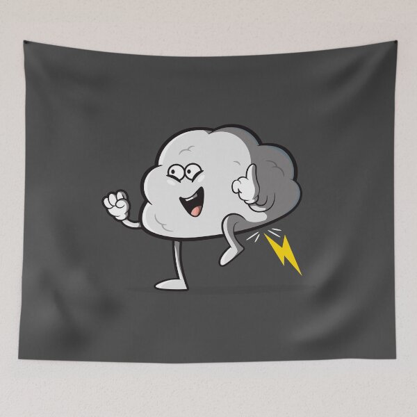 Item preview, Farting lightning cloud designed and sold by messy-nessie.