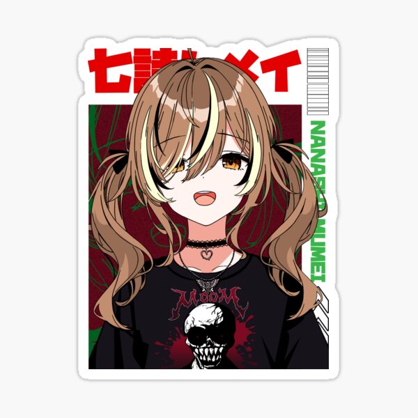 Vista previa del artículo con la obra «Nanashi Mumei Emo Twintail», diseñado y vendido por UDTee.