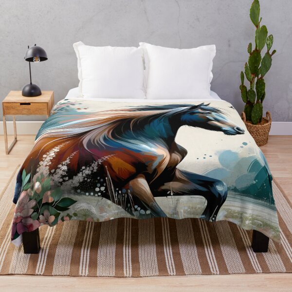 Item preview, Horse in a flower meadow designed and sold by Pferde-Fanshop.