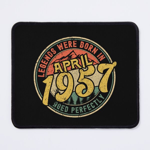 Item preview, Legends were born in APRIL 1957 - aged perfectly - awesome vintage birthday designed and sold by oudinmeissArt.