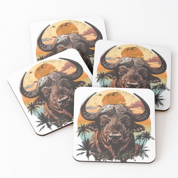 Item preview, African wild African wild buffalo designed and sold by BaZiLiShop.