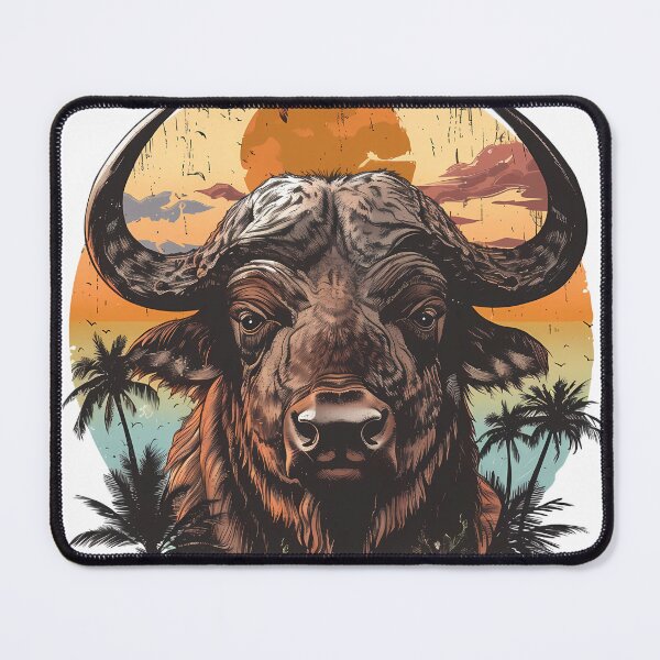 Item preview, African wild African wild buffalo designed and sold by BaZiLiShop.
