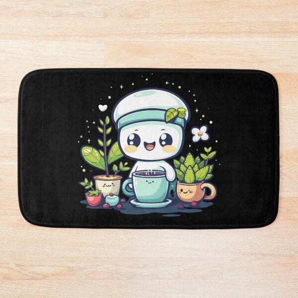 Item preview, Little ghost with coffee and plants designed and sold by DreamVibeShirt.
