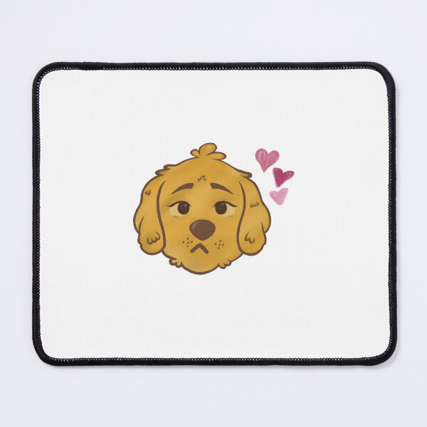 Item preview, Soft golden retriever with three pink hearts designed and sold by ByBelle2106.