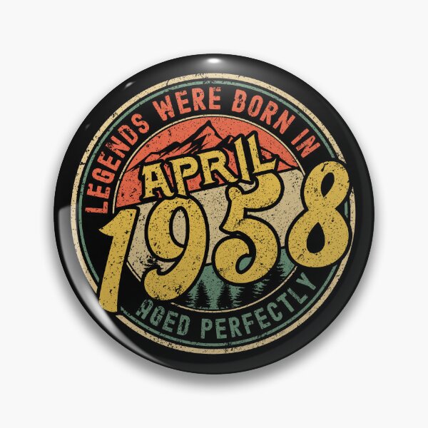 Item preview, Legends were born in APRIL 1958 - aged perfectly - awesome vintage birthday designed and sold by oudinmeissArt.