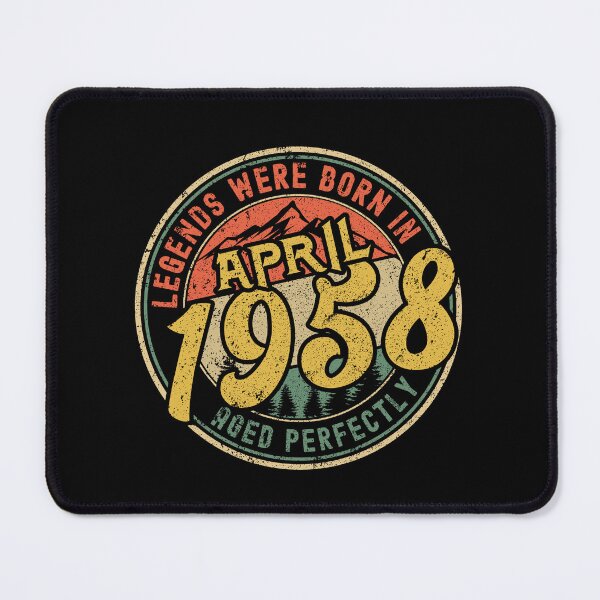 Item preview, Legends were born in APRIL 1958 - aged perfectly - awesome vintage birthday designed and sold by oudinmeissArt.