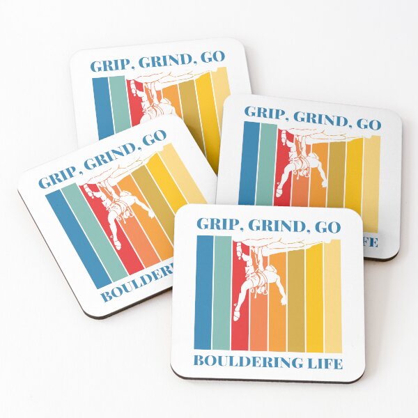 Item preview, Grip, Grind, Go. Bouldering Life.  Rock Climbing Bouldering  designed and sold by supriyo-art.