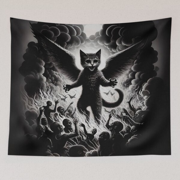 Item preview, Fiery Feline: Cat Demon in Hell designed and sold by morgoth36.