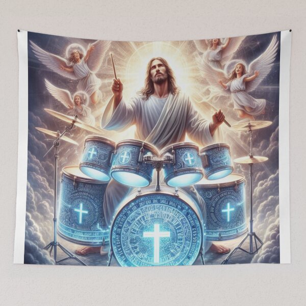 Item preview, Jesus Drummer designed and sold by ChristianArt6.