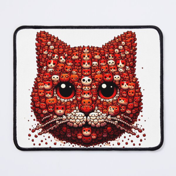 Item preview, Red cat head design on designed and sold by ExtraMessages.