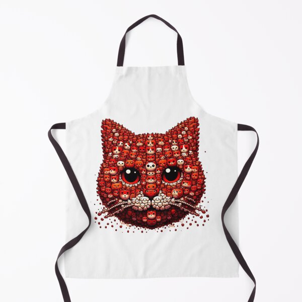 Item preview, Red cat head design on  designed and sold by ExtraMessages.