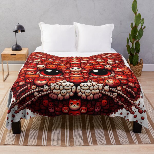 Item preview, Red cat head design on designed and sold by ExtraMessages.