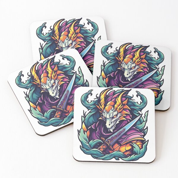 Item preview, Dragon Warrior: A Battle Between Fire and Ice designed and sold by Ink-Kreativ.