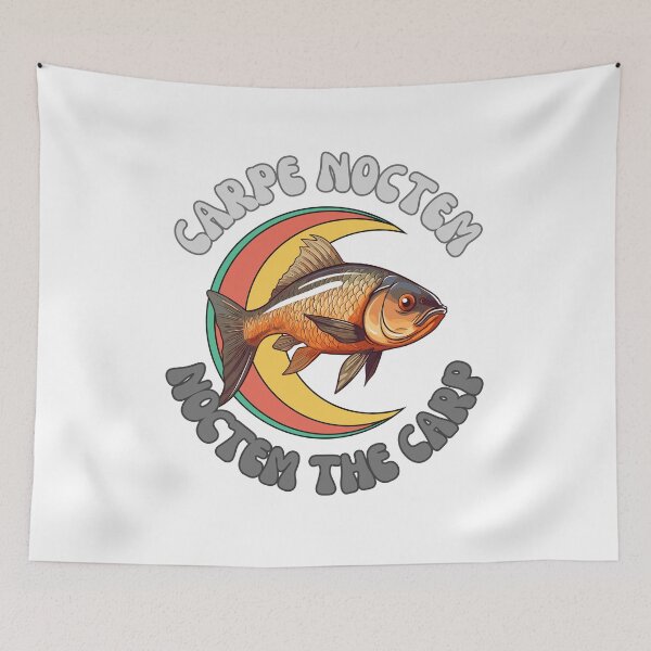 Item preview, Carpe noctem - Noctem the carp designed and sold by Ghoof-Wear.