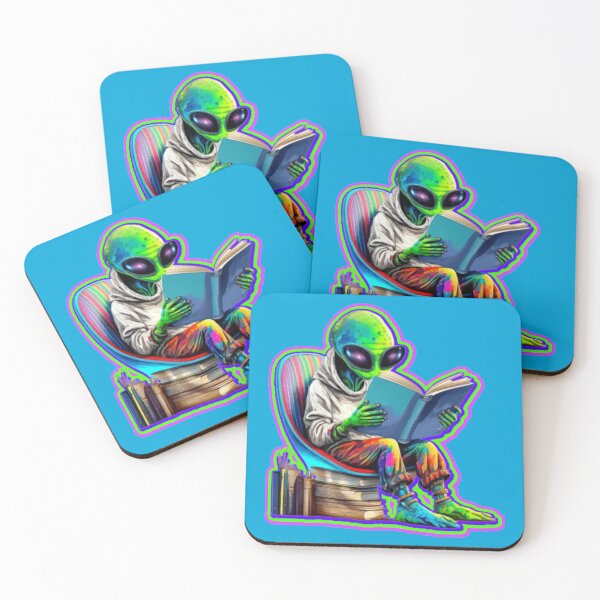 Item preview, Alien Reading designed and sold by WoodburyLake.