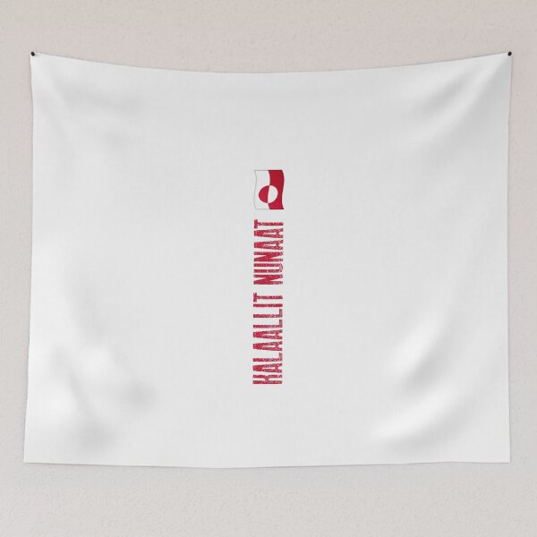Item preview, Vertical Greenland Kalaallit Nunaat Flag designed and sold by GraTEEtude.