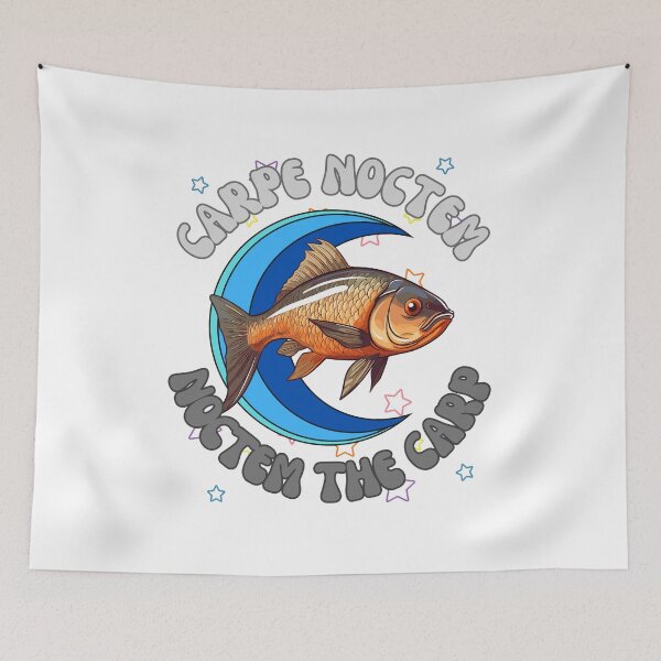 Item preview, Carpe noctem - Noctem the carp designed and sold by Ghoof-Wear.
