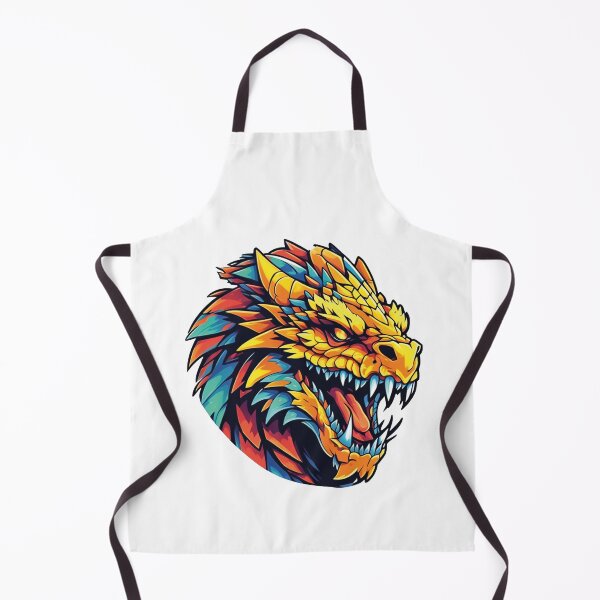 Item preview, Luminous Dragon Head: A colorful masterpiece designed and sold by Ink-Kreativ.