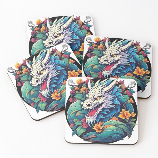 Item preview, Wild dragon in the garden of fantasy designed and sold by Ink-Kreativ.