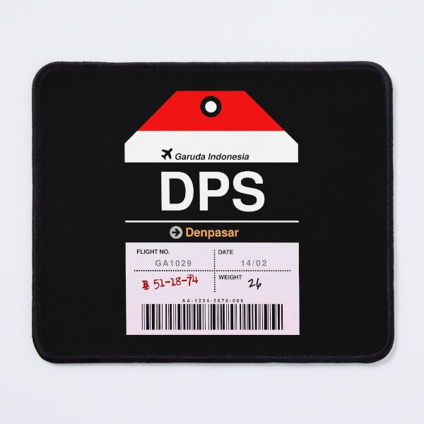 Item preview, Denpasar Airline Luggage Tag designed and sold by RabbitK.