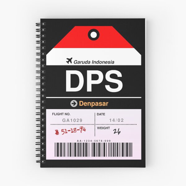 Item preview, Denpasar Airline Luggage Tag designed and sold by RabbitK.