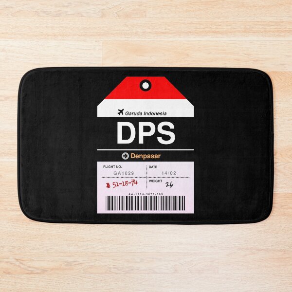 Item preview, Denpasar Airline Luggage Tag designed and sold by RabbitK.