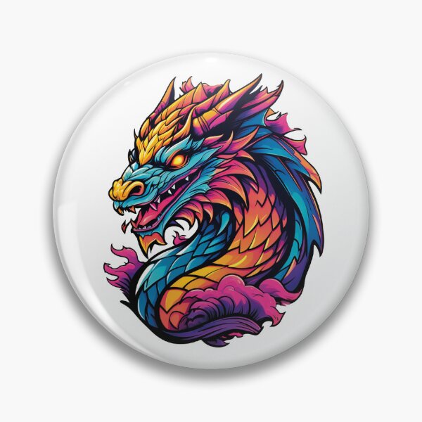 Item preview, Dragon's Play of Colors: Powerful Fantasy Art designed and sold by Ink-Kreativ.